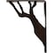 Ekena Millwork Damon Wrought Iron Bracket, (Single center brace), Antiqued Bronze 1 1/2"W x 5 1/2"D x 8"H BKTM01X05X08SDAABZ - alternate 7